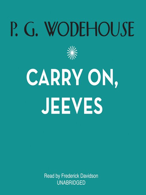 Cover image for Carry On, Jeeves